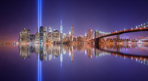 In Memorial White Modern Wood Framed Art Print with Double Matting by Martin Castan, David