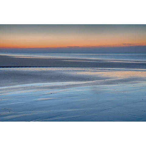 Nuance Of Blue Black Modern Wood Framed Art Print with Double Matting by Hullot Scalvenzi, Benjamine
