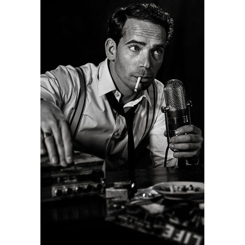 ....Good Night And Good Luck... Black Modern Wood Framed Art Print with Double Matting by Peter Muller Photography