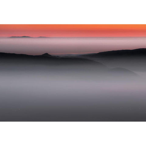 Homeland Black Modern Wood Framed Art Print with Double Matting by Petrovic, Dragisa