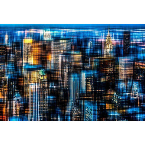 Downtown Ii B Gold Ornate Wood Framed Art Print with Double Matting by Cmarits, Hannes