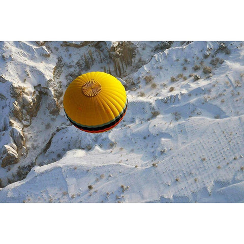 Cappadocia A Balloon Gold Ornate Wood Framed Art Print with Double Matting by Buga, Sedat