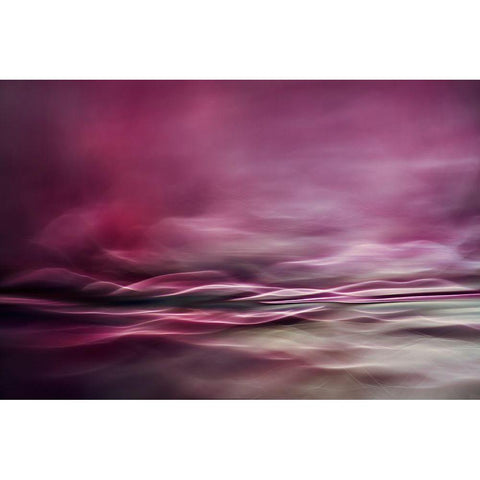 Water Colours Black Modern Wood Framed Art Print by Marthinussen, Willy