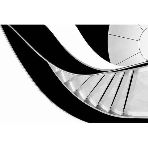 Stairway To Heaven Black Modern Wood Framed Art Print with Double Matting by Correia, Rui