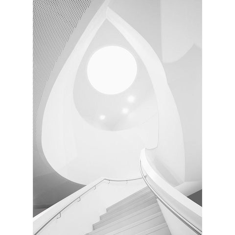 Stairway To Heaven White Modern Wood Framed Art Print by van Son, Greetje