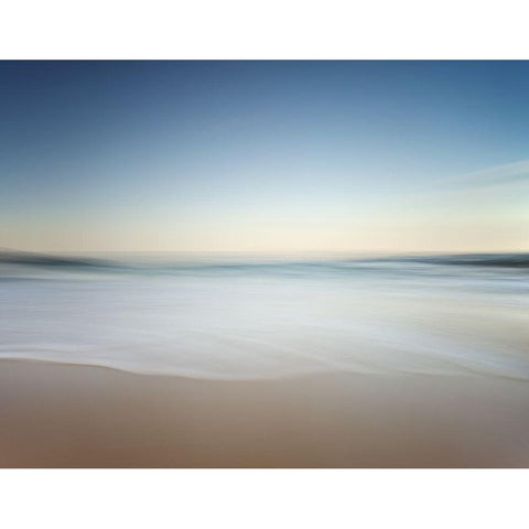 Soft Solitude Black Modern Wood Framed Art Print by Pascual Buye, Santiago