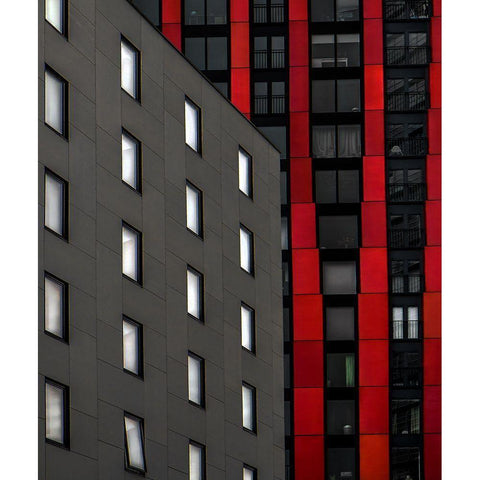 Partnership Black Modern Wood Framed Art Print with Double Matting by Claes, Gilbert