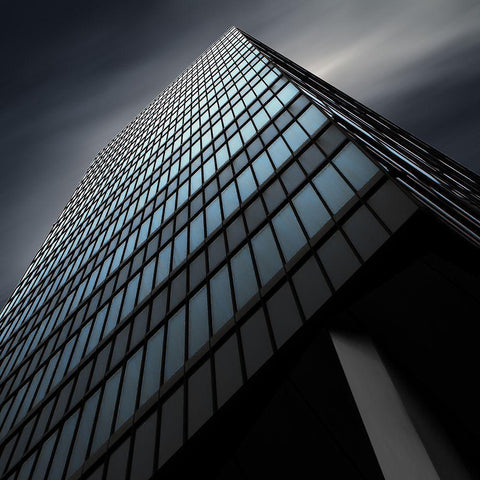 Pole Building Black Ornate Wood Framed Art Print with Double Matting by Claes, Gilbert