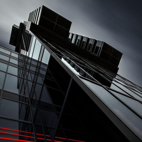 The Sting Black Modern Wood Framed Art Print by Claes, Gilbert