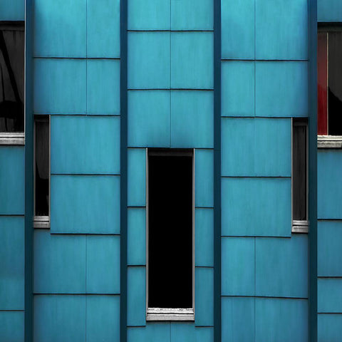 Five-Piece Black Ornate Wood Framed Art Print with Double Matting by Claes, Gilbert