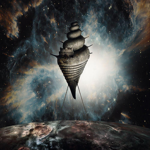 Dream House Black Ornate Wood Framed Art Print with Double Matting by Helerand, Roland