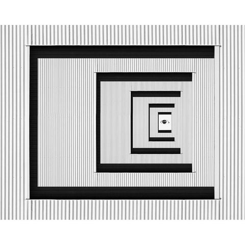 Eye Of Illusion White Modern Wood Framed Art Print by Hammer, Jacqueline