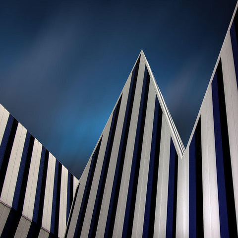 Tento White Modern Wood Framed Art Print by Claes, Gilbert