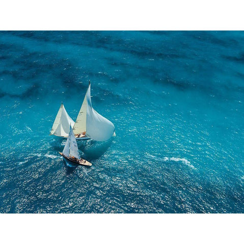 Croisement Bleu White Modern Wood Framed Art Print by Pelissier, Marc