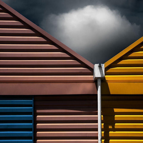 Hangar 13 Black Modern Wood Framed Art Print by Claes, Gilbert