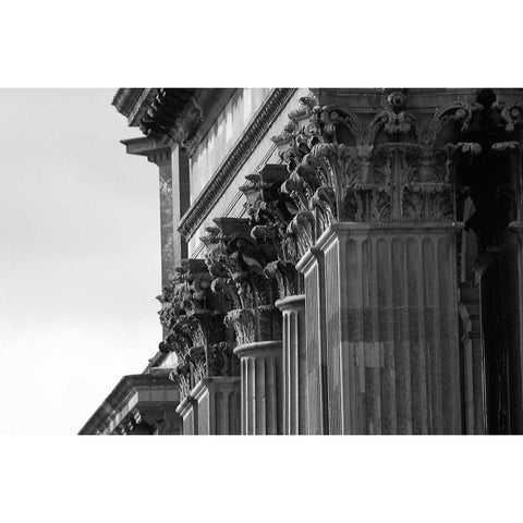 Architectural Detail, Blenheim Palace Black Modern Wood Framed Art Print with Double Matting by Blue, Cyril