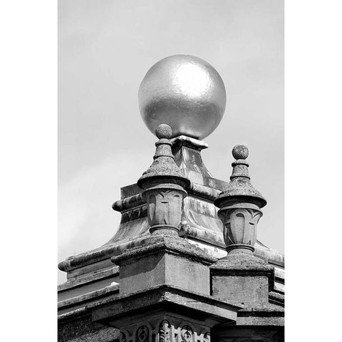 Architectural Detail, Blenheim Palace White Modern Wood Framed Art Print by Blue, Cyril