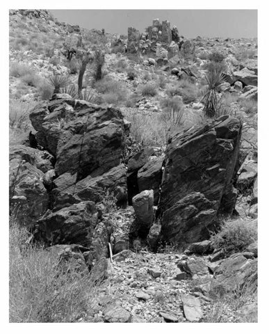 Twentynine Palms, San Bernadino, c1910 White Modern Wood Framed Art Print with Double Matting by Anonymous