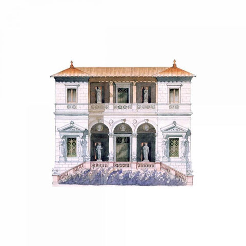 Facade Detail, Art Conservatory Gold Ornate Wood Framed Art Print with Double Matting by Postolle, Victor