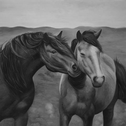 TENDERNESS White Modern Wood Framed Art Print with Double Matting by Atelier B Art Studio