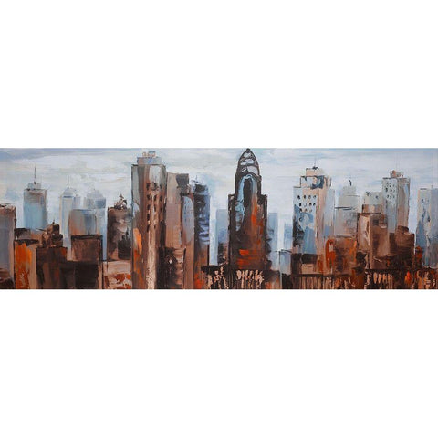 SULLEN DAY IN THE CITY White Modern Wood Framed Art Print by Atelier B Art Studio