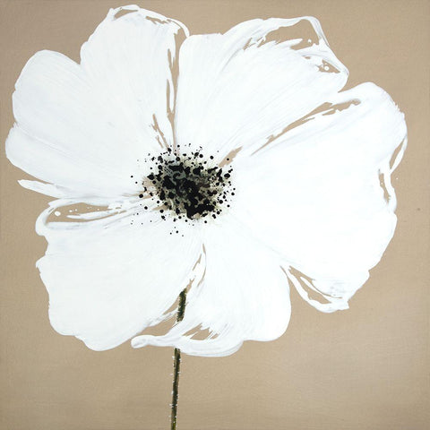 ABSTRACT COLOR SPLASH PETALS FLOWER Black Ornate Wood Framed Art Print with Double Matting by Atelier B Art Studio