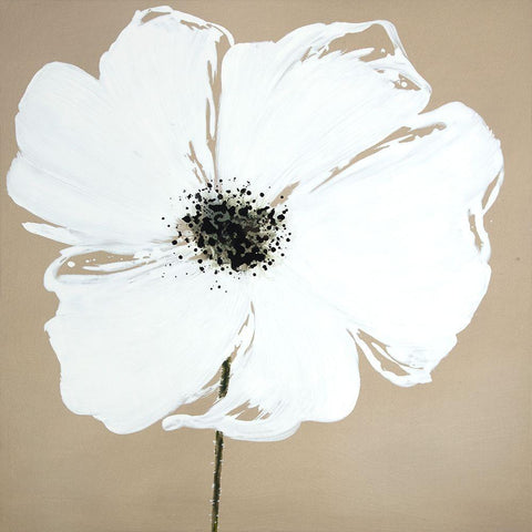 ABSTRACT COLOR SPLASH PETALS FLOWER White Modern Wood Framed Art Print by Atelier B Art Studio