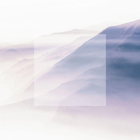 MIST White Modern Wood Framed Art Print by Atelier B Art Studio