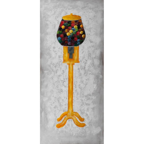 YELLOW GUM DISPENSER Black Modern Wood Framed Art Print with Double Matting by Atelier B Art Studio