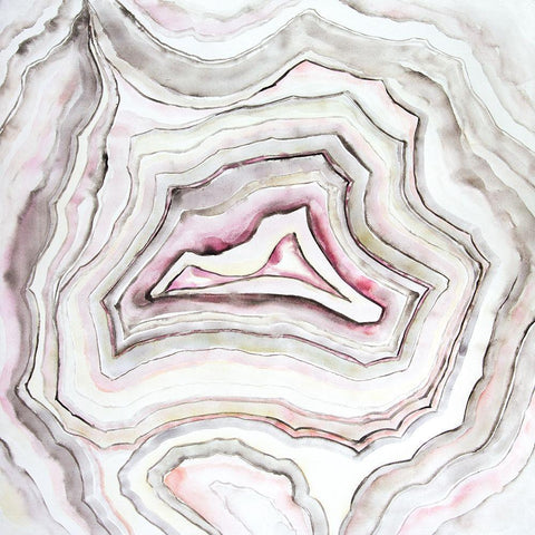 GEODE White Modern Wood Framed Art Print by Atelier B Art Studio