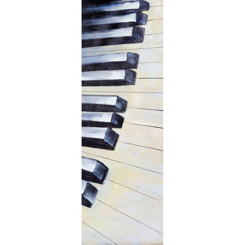 KEYS White Modern Wood Framed Art Print by Atelier B Art Studio