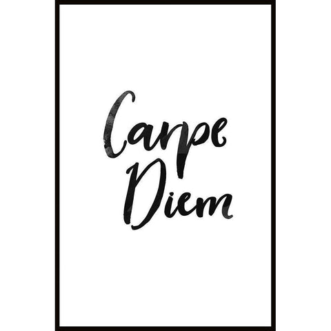 CARPE DIEM Gold Ornate Wood Framed Art Print with Double Matting by Atelier B Art Studio