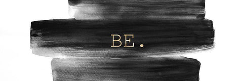 BE. White Modern Wood Framed Art Print with Double Matting by Atelier B Art Studio