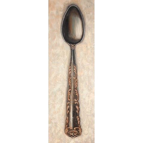 Vintage Spoon Gold Ornate Wood Framed Art Print with Double Matting by Atelier B Art Studio