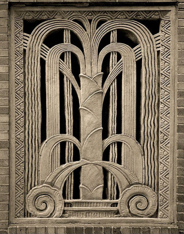 Architectural Detail No. 20 White Modern Wood Framed Art Print with Double Matting by Fisch, Ellen