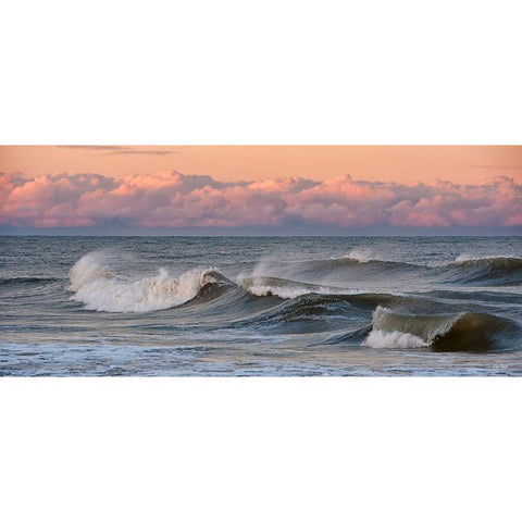 Winter Wonder Sea Black Modern Wood Framed Art Print with Double Matting by Turek, Eve