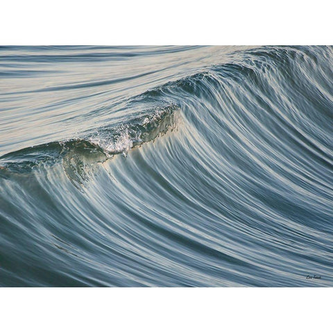 Wave Essence White Modern Wood Framed Art Print by Turek, Eve