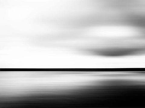 Minimal Landscape  Black Ornate Wood Framed Art Print with Double Matting by Loginov, N.