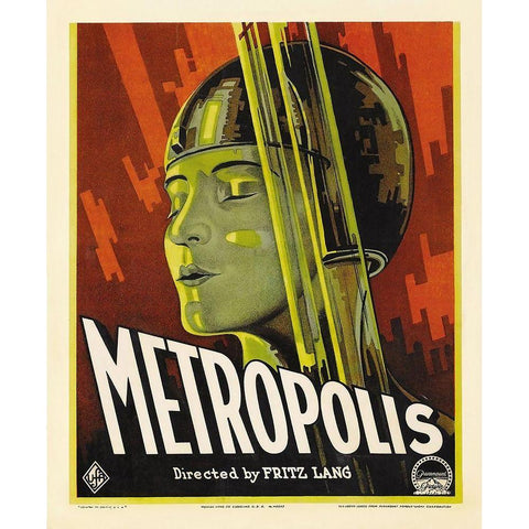 Metropolis Gold Ornate Wood Framed Art Print with Double Matting by Graul, Werner