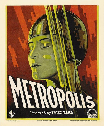 Metropolis Black Ornate Wood Framed Art Print with Double Matting by Graul, Werner