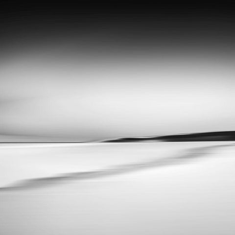 Shore View Abstraction Black Modern Wood Framed Art Print with Double Matting by Loginov, Nick