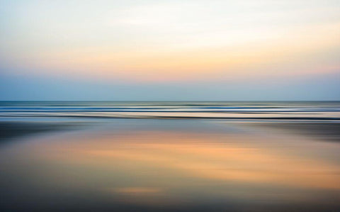 Coastal Shades White Modern Wood Framed Art Print with Double Matting by Loginov, Nick