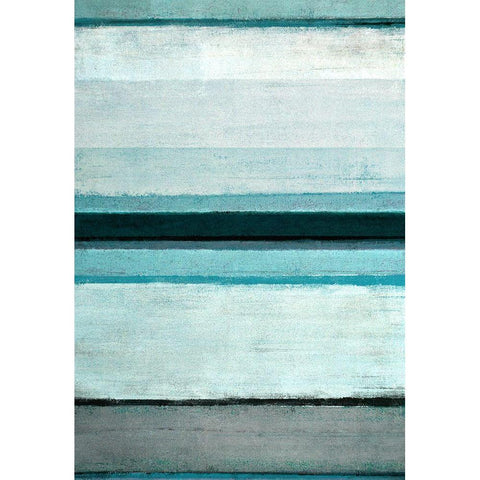 Abstract Stripes White Modern Wood Framed Art Print by Tice, Carollynn