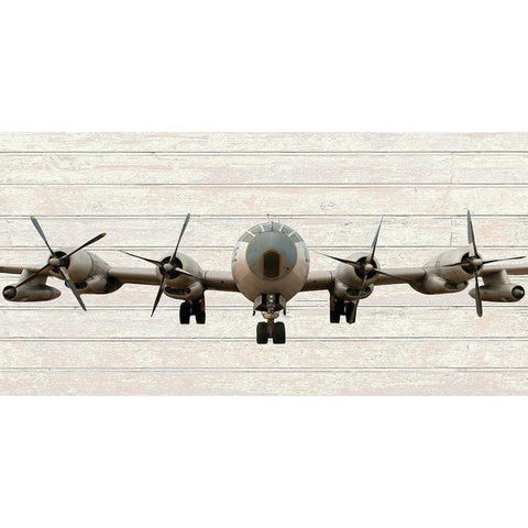 B29 Superfortress Black Modern Wood Framed Art Print with Double Matting by Anonymous