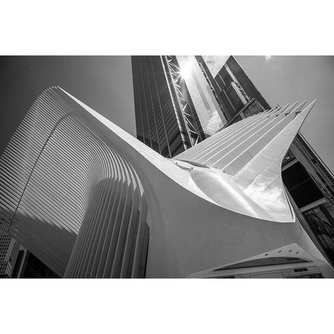 Oculus I, World Trade Center, NYC White Modern Wood Framed Art Print by Graciet, Stephane