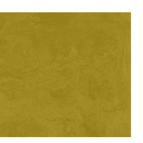 Abstract Mustard Gold Ornate Wood Framed Art Print with Double Matting by Inuit