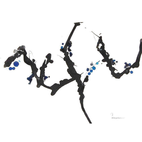 Branching Out I Black Modern Wood Framed Art Print by Carroccio, Lisa