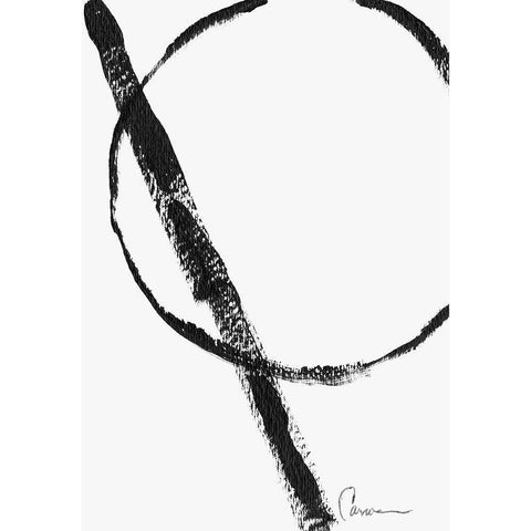 Eclipse Black Modern Wood Framed Art Print with Double Matting by Carroccio, Lisa