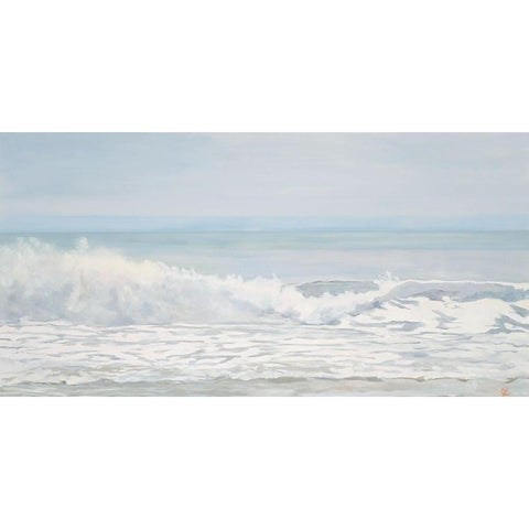 Silver Wave Gold Ornate Wood Framed Art Print with Double Matting by Casey, Anderson