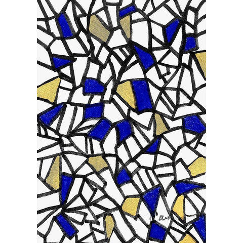 Shalom White Modern Wood Framed Art Print by Carroccio, Lisa